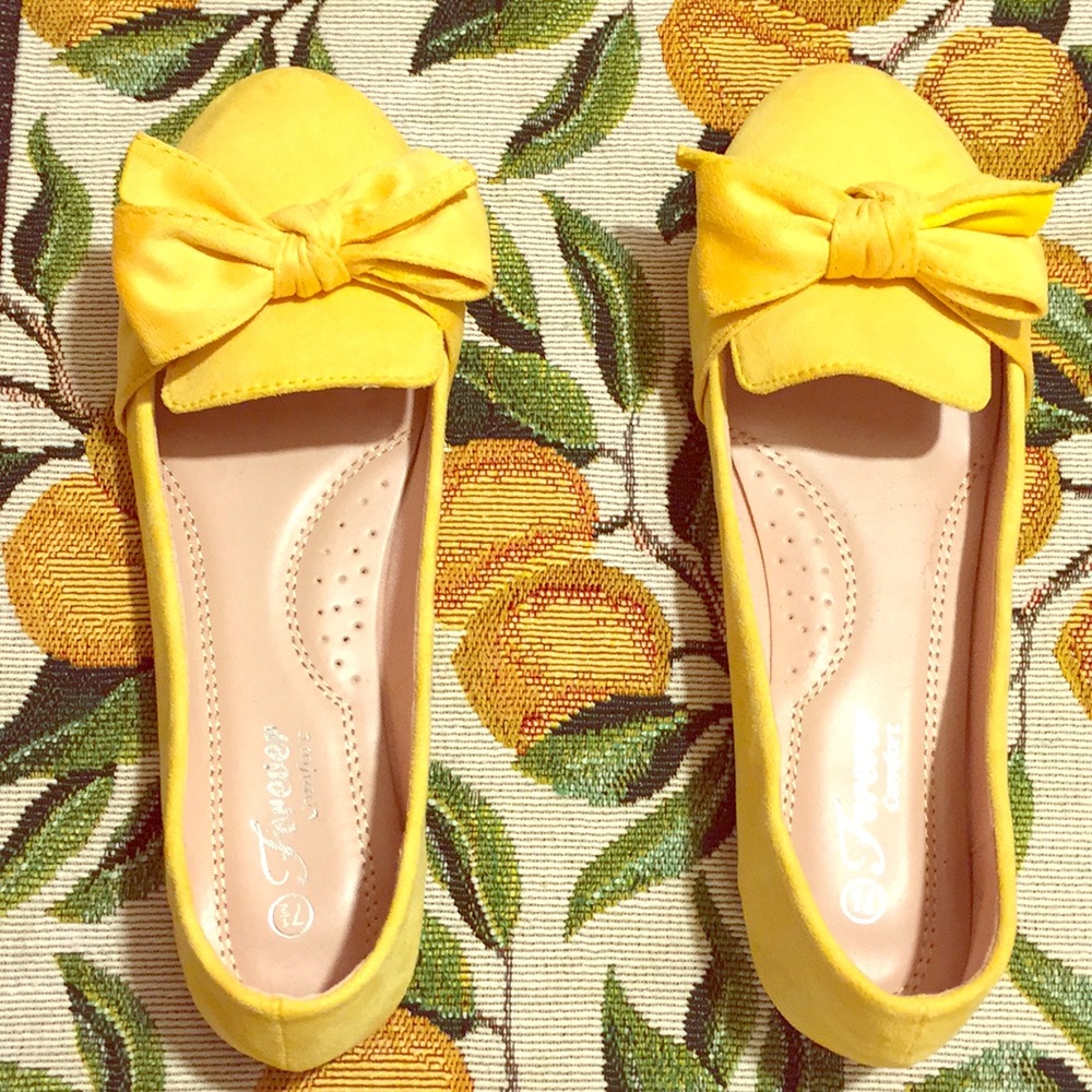 Sunny yellow shoes
